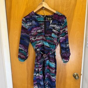 Yumi Kim Multicolor Long Sleeve Wrap Dress